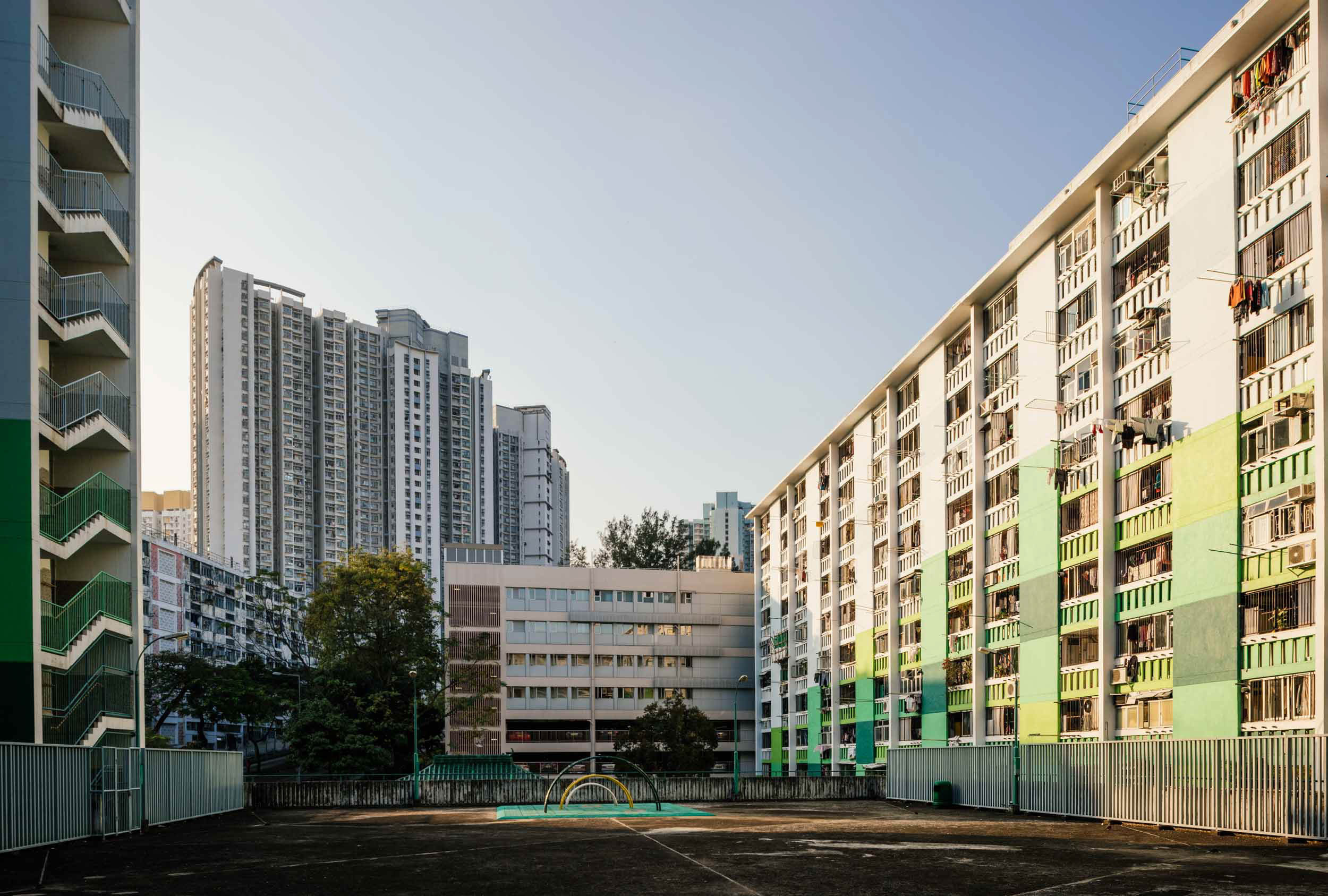 architecture-housing-estate-chinese-playground-hong-kong-china
