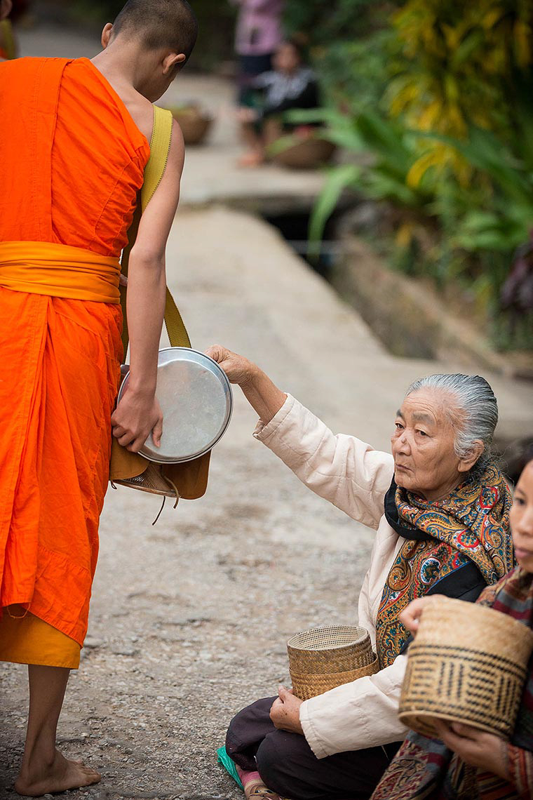 buddhist-robes-monk-collecting-alms-morning-luang-prabang-laos-asia