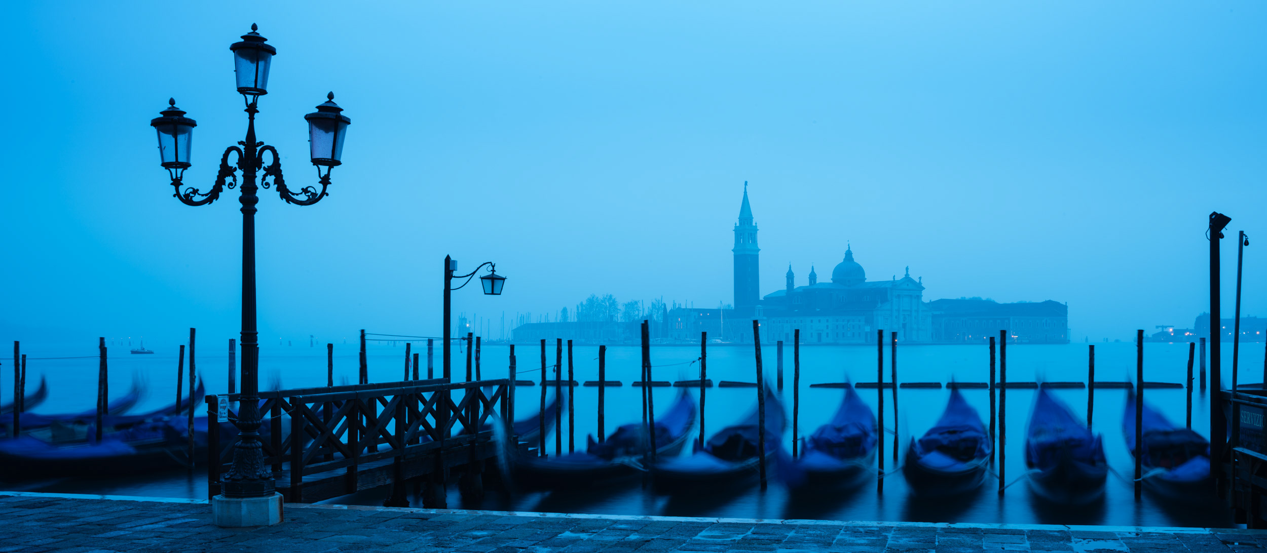 gondolas-san-marco-dawn-blue-overcast-tranquil-venice-italy-travel