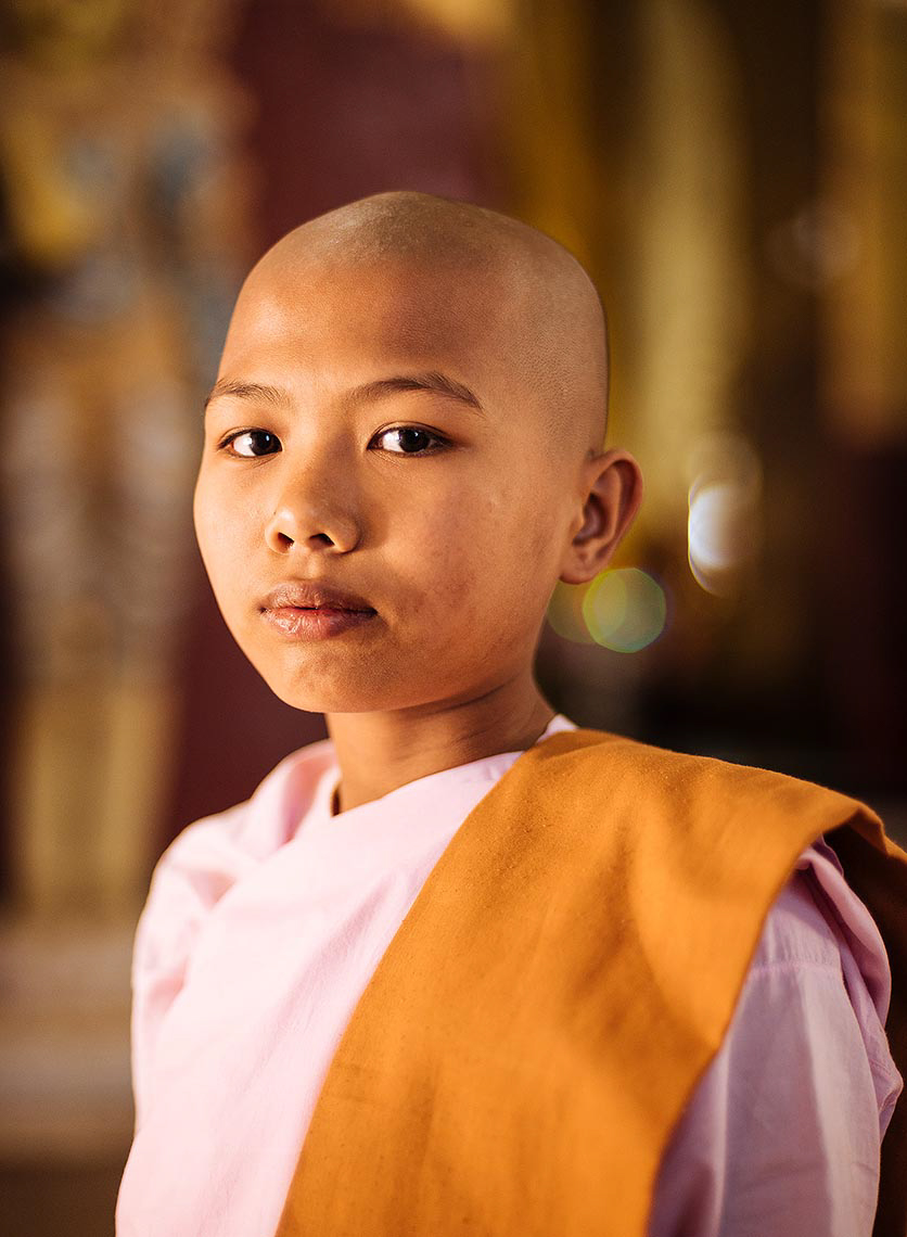 portrait-novice-nun-ananda-pagoda-bagan-myanmar-buddhist-asia