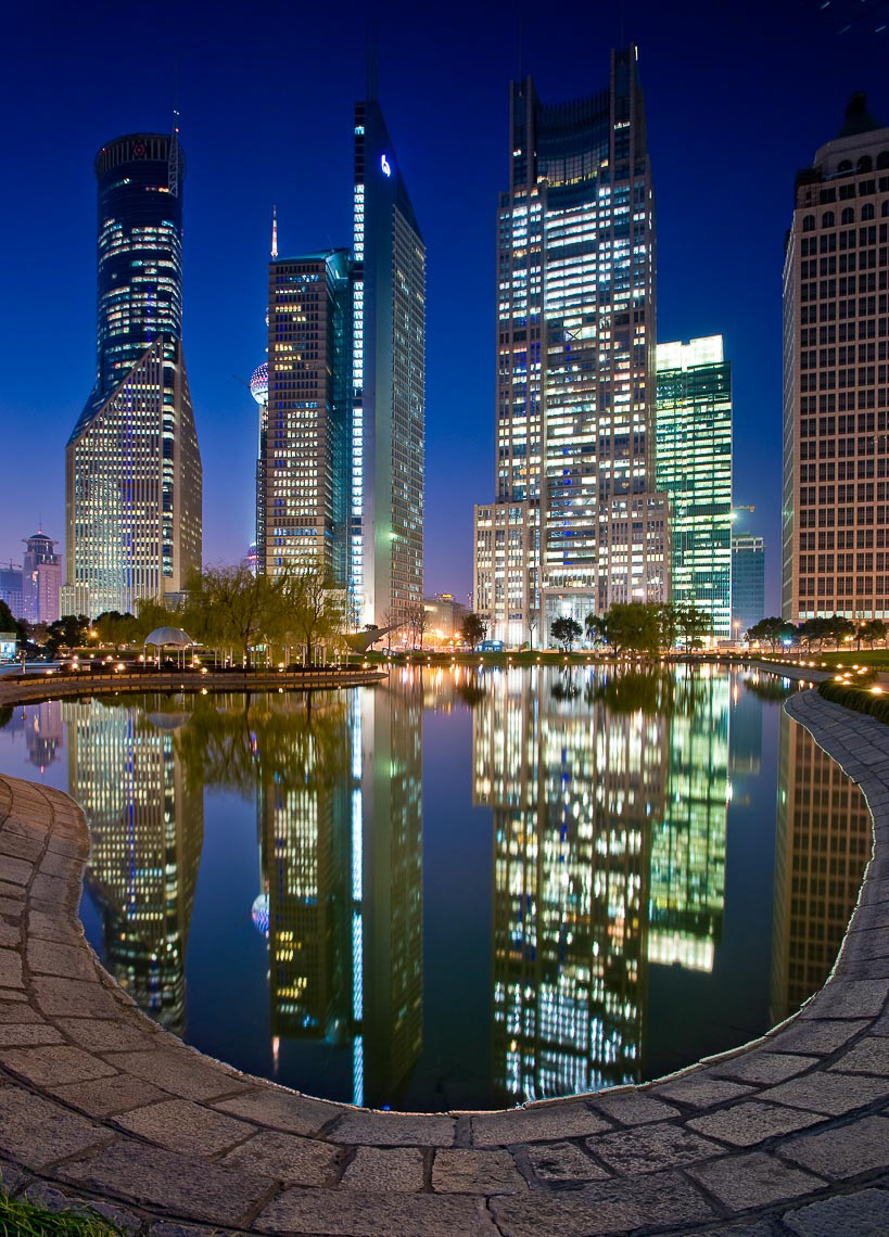 pudong-architecture-shanghai-china-night-reflection