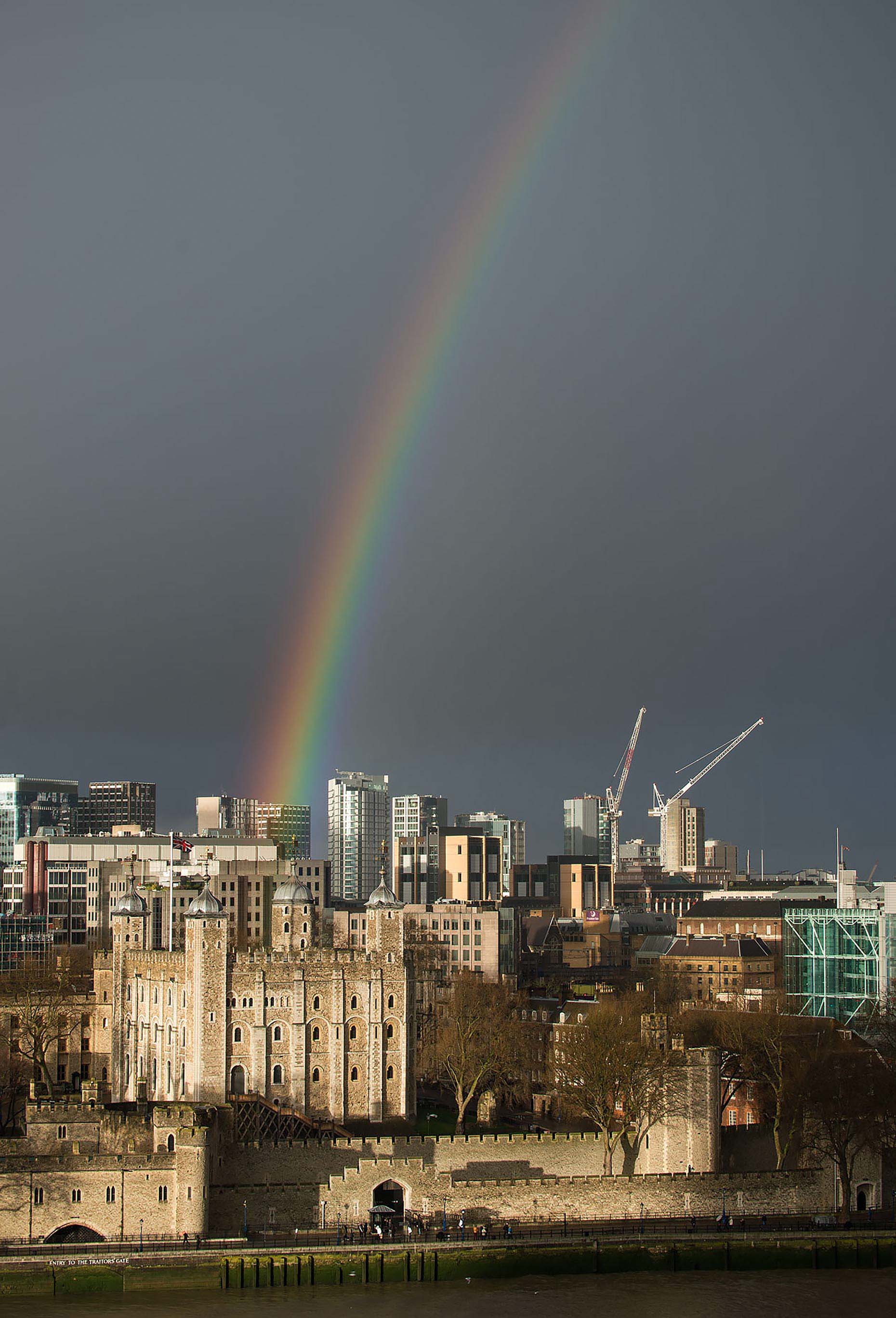 rainbowtoweroflondoncityviewtraveldestinationtouristuk